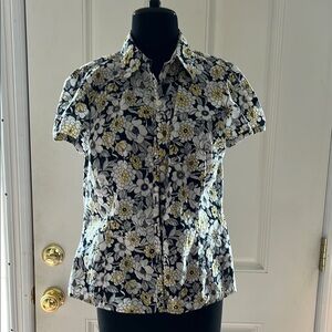 Floral Short Sleeve Women's Top